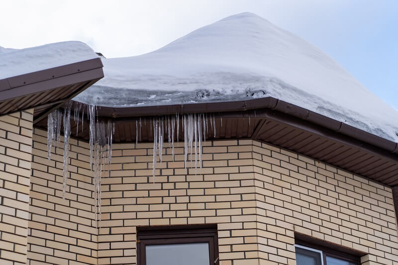winter affect on roof